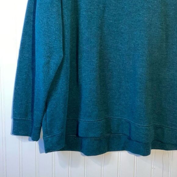 Orvis Cozy Soft Crewneck Sweater Women’s XLarge Green Relaxed Fit Pullover - Picture 4 of 12